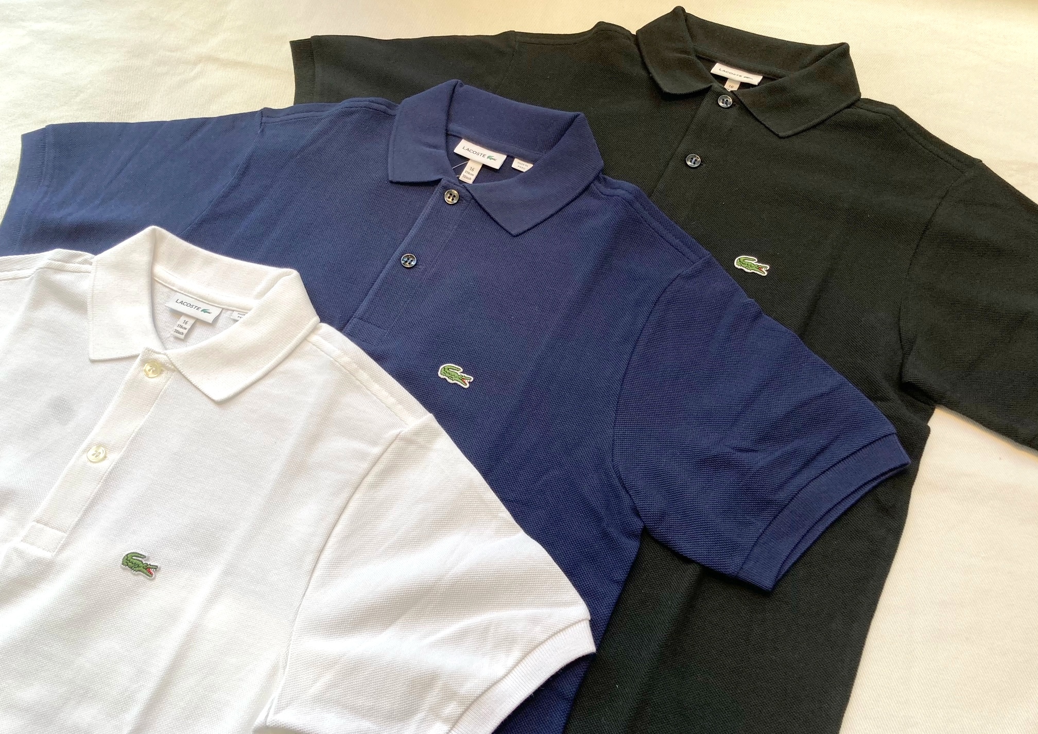 CHEMISE LACOSTE ラコステ バイカラー ポロシャツ Lサイズ-