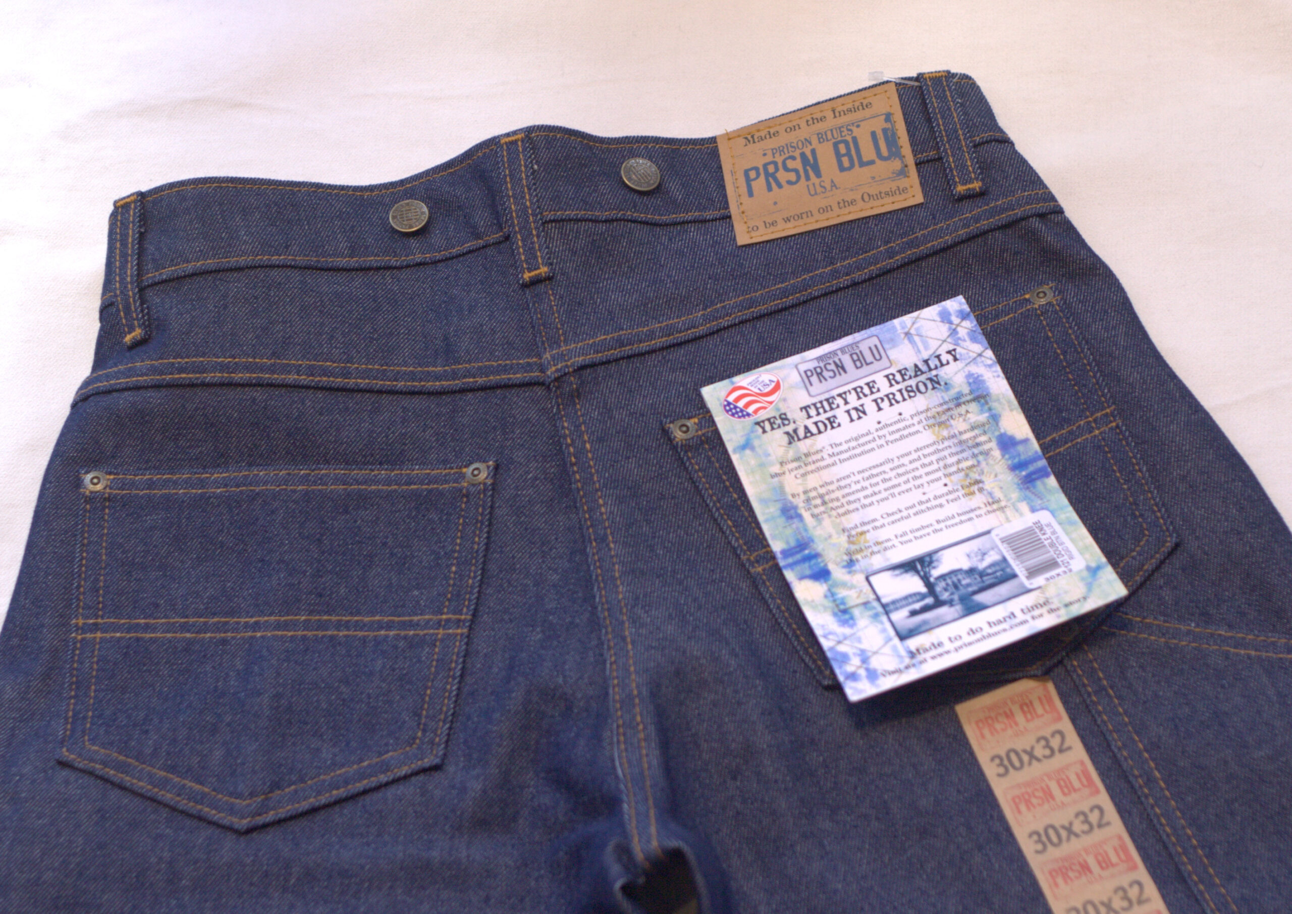プリズンブルース PRISON BLUES ワークジーンズ サイズ32 米国製